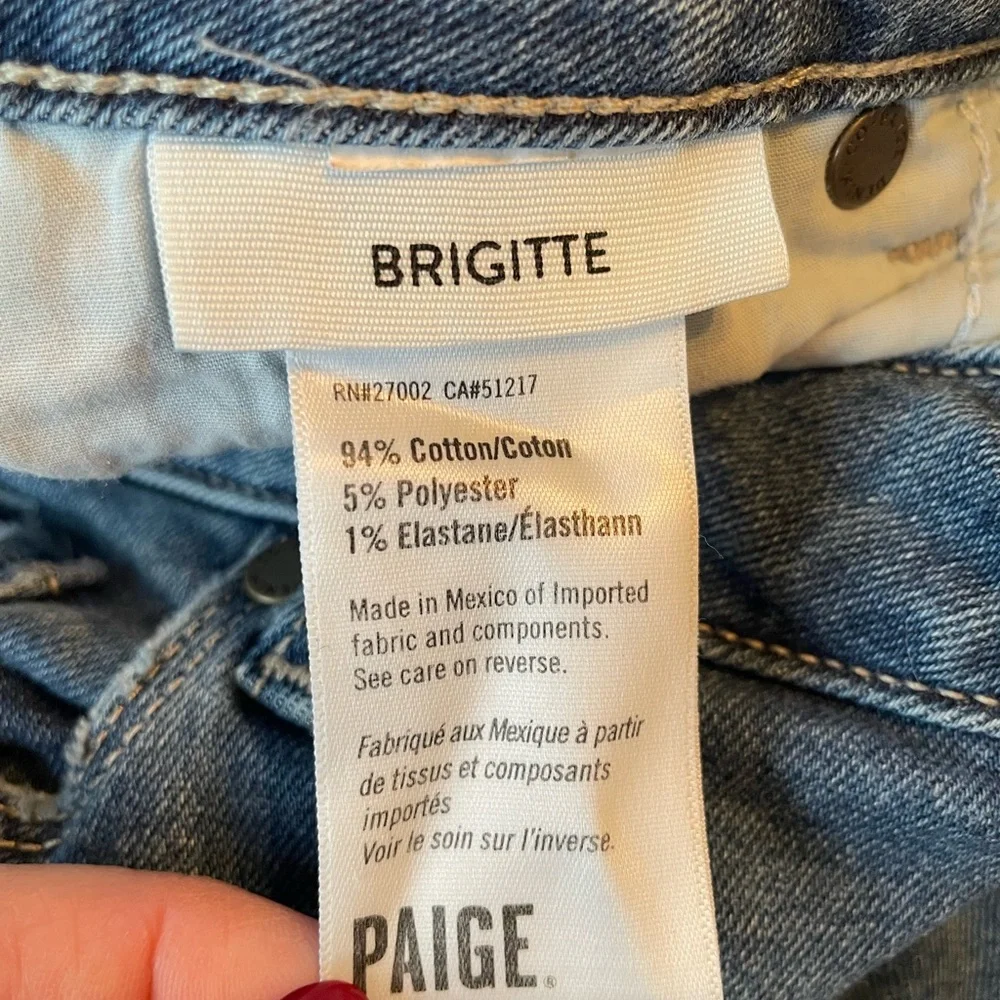 PAIGE Women's Light Blue Ankle Jeans - Picture 5 of 5